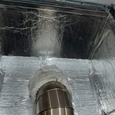 Penetration and Chute is lagged for insulation
