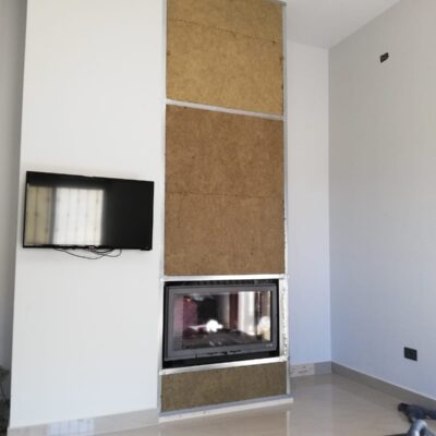 Insulation is applied